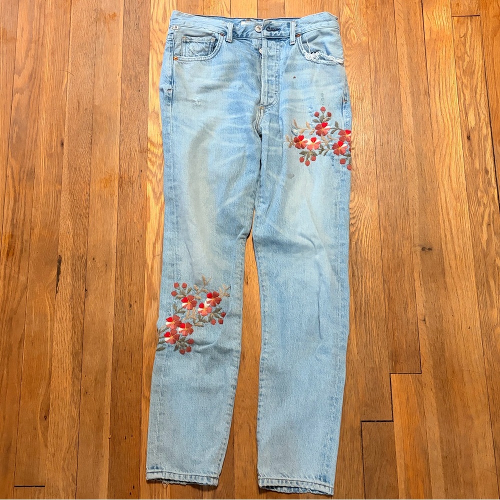 CITIZENS OF HUMANITY Floral Embroidered Jeans